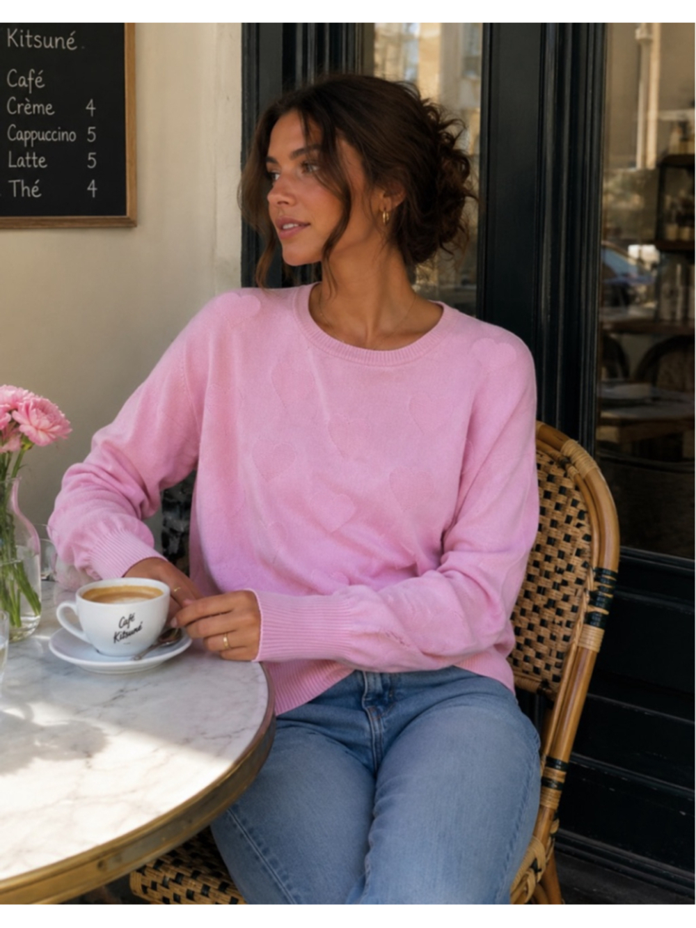 Women's Crown & Ivy Sweater Size M Pink Summer
